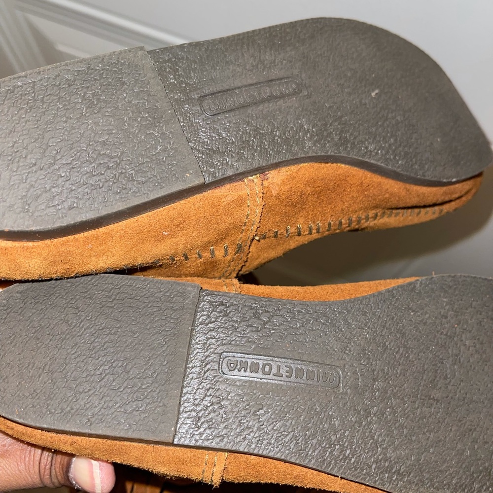 Minnetonka Brown Suede 3-Layer Fringe Boot - image 3